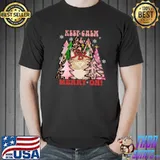 Keep Calm & Merry On Family Xmas Trees Leopard Cat T-Shirt
