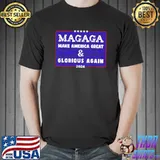 Magaga Make America Great And Glorious Again Trump 2024 Stars Vote T-Shirt
