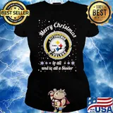 Meery Christmas To All And To All A Steeler Shirt Ladies tee