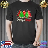 Merry And Bright Christmas Tree Lights Xmas T-Shirt