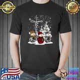 Merry Christmas 2022 Leopard Buffalo Red Plaid Snowman Jesus Cross T-Shirt