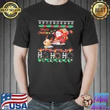 Merry christmas lovely santa claus reindeer ho ho ho trending shirt