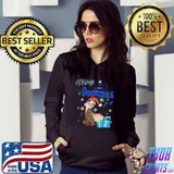 Merry Dookmas Ferret Christmas Blue Gift Cold Edition T-Shirt Hoodie