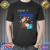 Merry Dookmas Ferret Christmas Blue Gift Cold Edition T-Shirt