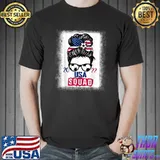 Messy Bun American Squad Soccer Team Flag Football 2022 Event T-Shirt