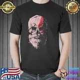Midgard spartan god of war ragnarok skull shirt