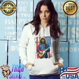 Music retro American flag against punk s Hoodie