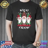 Nice Crew Gnomes Christmas Hanging With My Gnomies T-Shirt