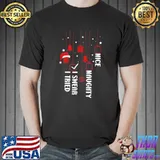 Nice Naughty I Swear I Tried Christmas List Xmas Santa Claus T-Shirt