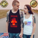 Nuclear tourism red design world war s Tank Top