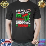 Out Of My Way I'm Christmas Shopping Today Xmas Santa Hat T-Shirt