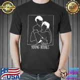 Outline art couple young royals classic shirt