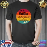 Pacifica State Beach California Palms Tree Vintage T-Shirt