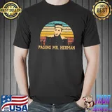 Paging mr herman retro pee wee's big adventure films classic shirt