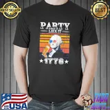 Party like it's 1776 george Washington usa flag trending shirt