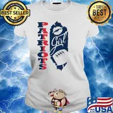 Patriots Girl Lip Baseball Shirt Ladies tee