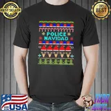 Police navidad ugly christmas design classic shirt