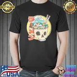Ramen wave skull bowl japanese noodles udon ramen shirt