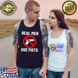 Real men use fists not guns s Tank Top