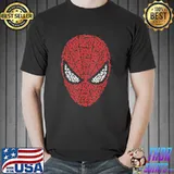 Red mask spiderman collection Marvel shirt