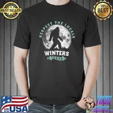 Respect The Locals Winters Texas Bigfoot Night Walk Moon T-Shirt