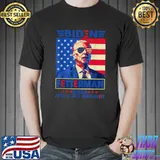 Retro Biden Fetterman 2024 It's A No Brainer Political Stars American Flag Sunglasses T-Shirt