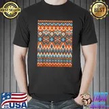 Retro Knitting Crocheting Lover Ethnic Pixel Art Knitter T-Shirt
