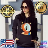Retro Mid Century Modern Gifts Christmas Cat T-Shirt Hoodie