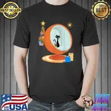 Retro Mid Century Modern Gifts Christmas Cat T-Shirt