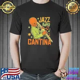 Retro muisc design cantina jazz band shirt
