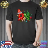 Rn Santa Hat Xmas Tree Christmas Registered Nurse Appreciation Nursing T-Shirt