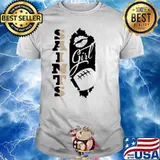 Saints Girl Lip Baseball Shirt