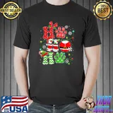 Santa Claus Ho Ho Ho Dog Paw Dog Mom Dad Christmas Pajama T-Shirt
