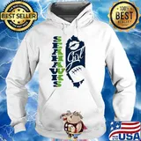 Seahawks Girl Lip Baseball Shirt Hoodie