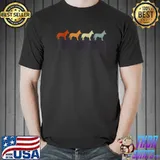Shepsky Vintage Retro Mom Dad Dog Women T-Shirt