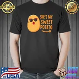 She's My Sweet Potato I Yam Thanksgiving Couples Matching PJ T-Shirt