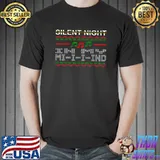 Silent Night In My Mind Music Ugly Christmas Sweater T-Shirt