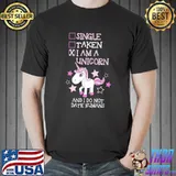 Single taken i am a unicorn and i do not date humans stars T-Shirt