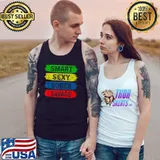Smart Sexy Sober Savage Anti Drug And Alcohol Retro T-Shirt Tank Top