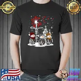 Snowman Jesus Faith Hope Love Christian Xmas Heart Cross Dandelion T-Shirt