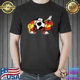 Spain Flag Soccer Dabbing Team Spanish Football Fans T-Shirt