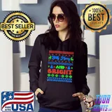 Stay Merry And Bright Groovy Ugly Christmas T-Shirt Hoodie