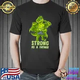 T-Rex Dinosaur Dad Strong As A Father Daddy Father's Day T-Shirt