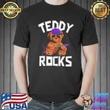 Teddy bear rock and roll lovers classic shirt