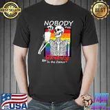 Thanksgiving Skull Drink Coffee Lgbt Nobody Puts Gravy In The Corner T-Shirt