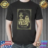The Lovers Tarot Card Occult Goth Halloween Gothic Skulls T-Shirt