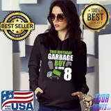 This Birthday Garbage Boy Is Now Truck Birthday 8th Birthday Party T-Shirt Hoodie