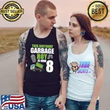 This Birthday Garbage Boy Is Now Truck Birthday 8th Birthday Party T-Shirt Tank Top