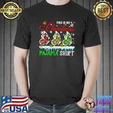 This Is My Christmas Pajama Red Green Plaid Santa Reindeer Elf Butterflies T-Shirt