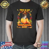 This Is My Thanksgiving Shirt Australian Shepherd Dog T-Shirt